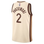 Maillot NBA Golden State Warriors Brandin Podziemski Nike 2025-26 City Edition Blanc Swingman - Homme